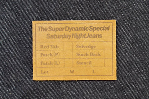 Custom denim detail for made in Japan jeans gift