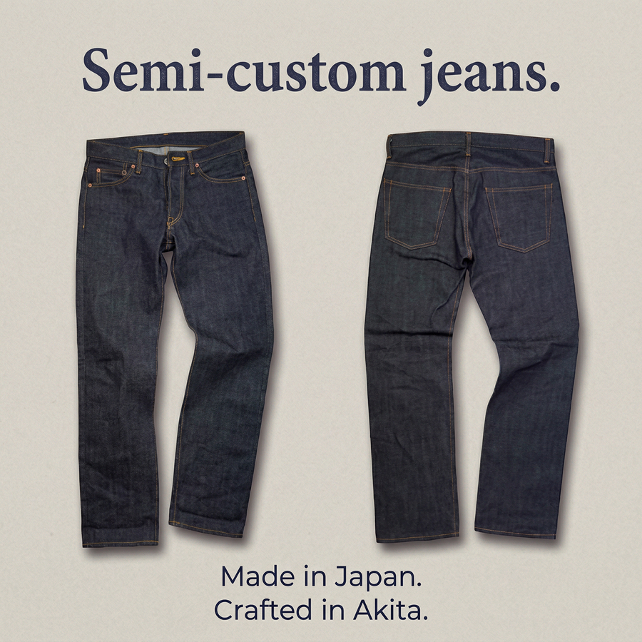 Custom jeans made in Japan as a meaningful gift