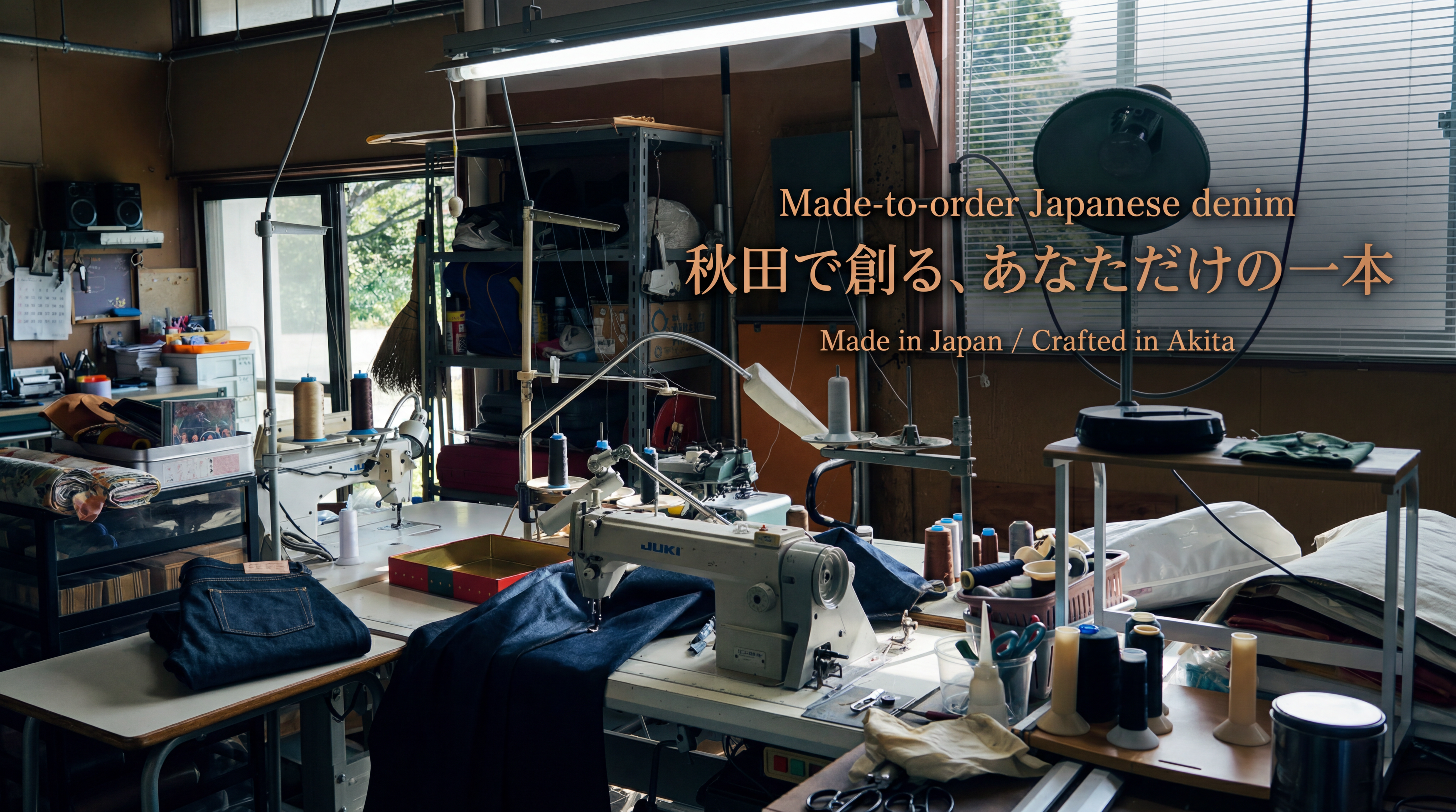 TSUJIMOTO DENIM FACTORY — 日本製セミオーダー・セルビッチデニム（秋田・能代仕立て）/ Made in Japan selvedge denim