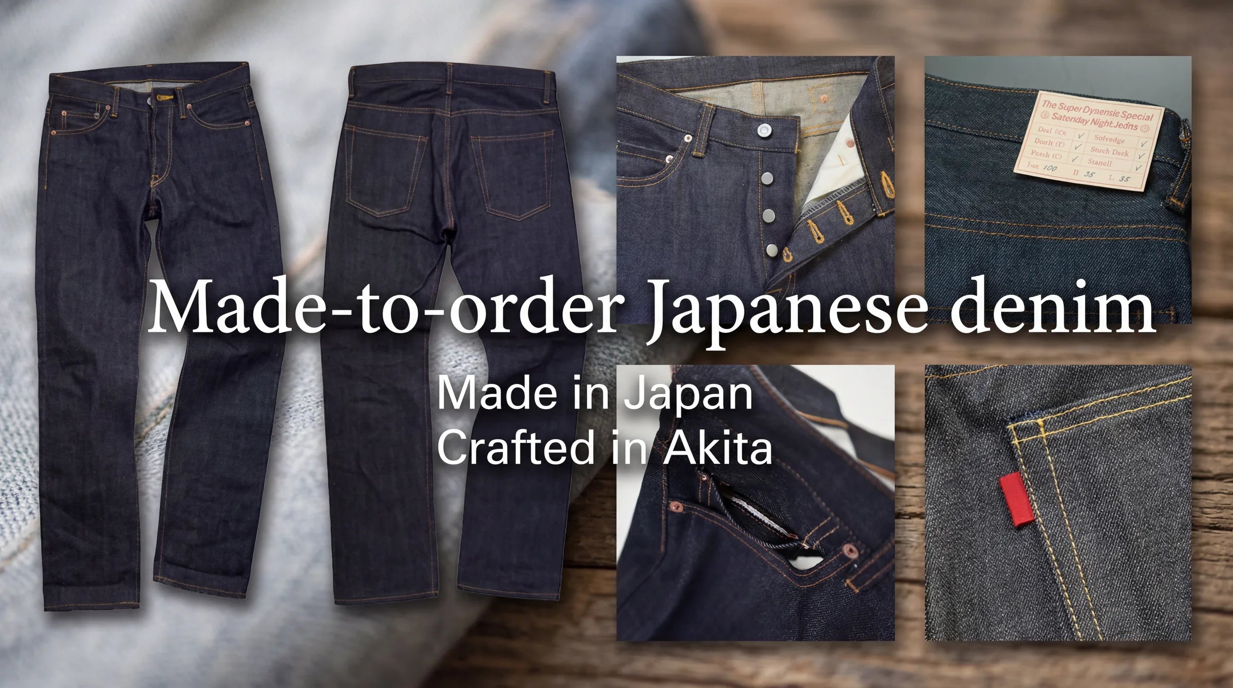 TSUJIMOTO DENIM FACTORY — 日本製セミオーダー・セルビッチデニム（秋田・能代仕立て）/ Made in Japan selvedge denim
